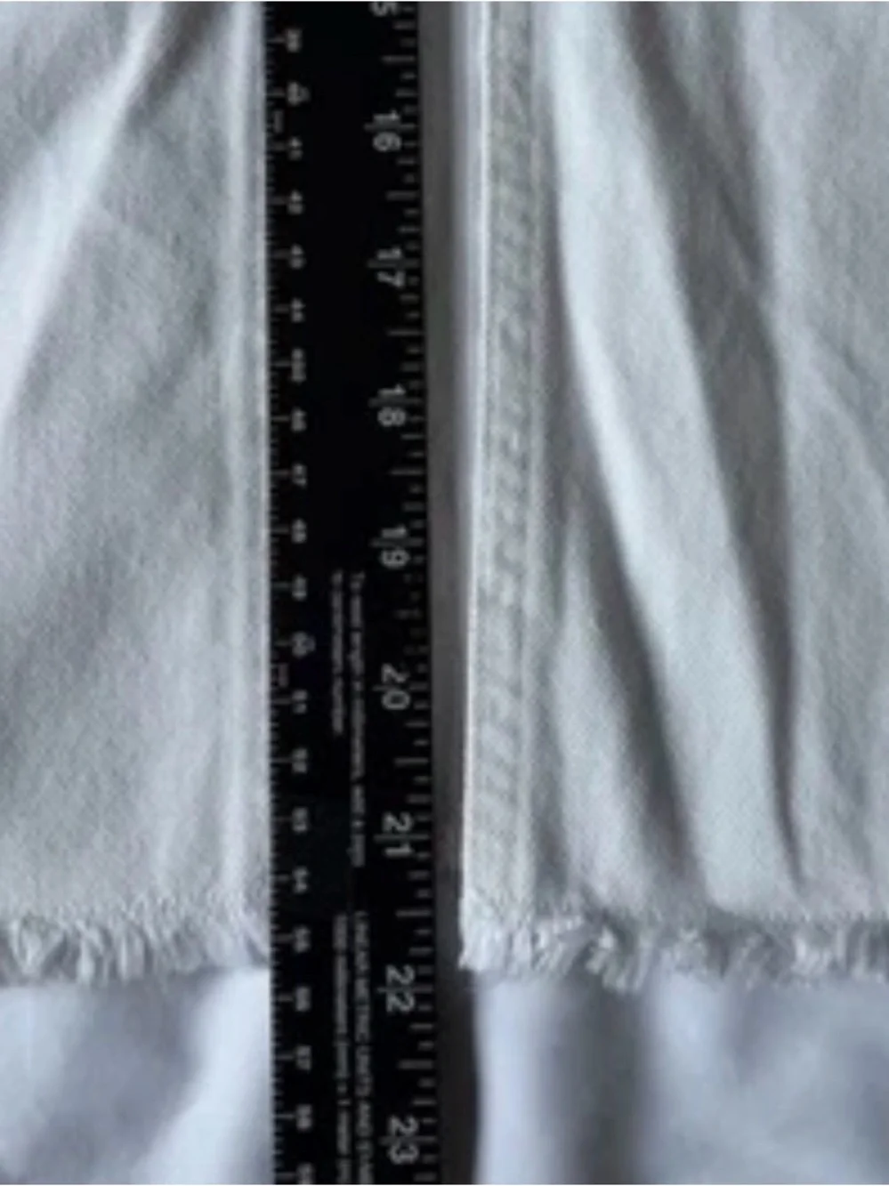 J.Crew White Denim Maxi Jean Skirt High Rise Raw Hem Front Slit BY453 Coastal 29